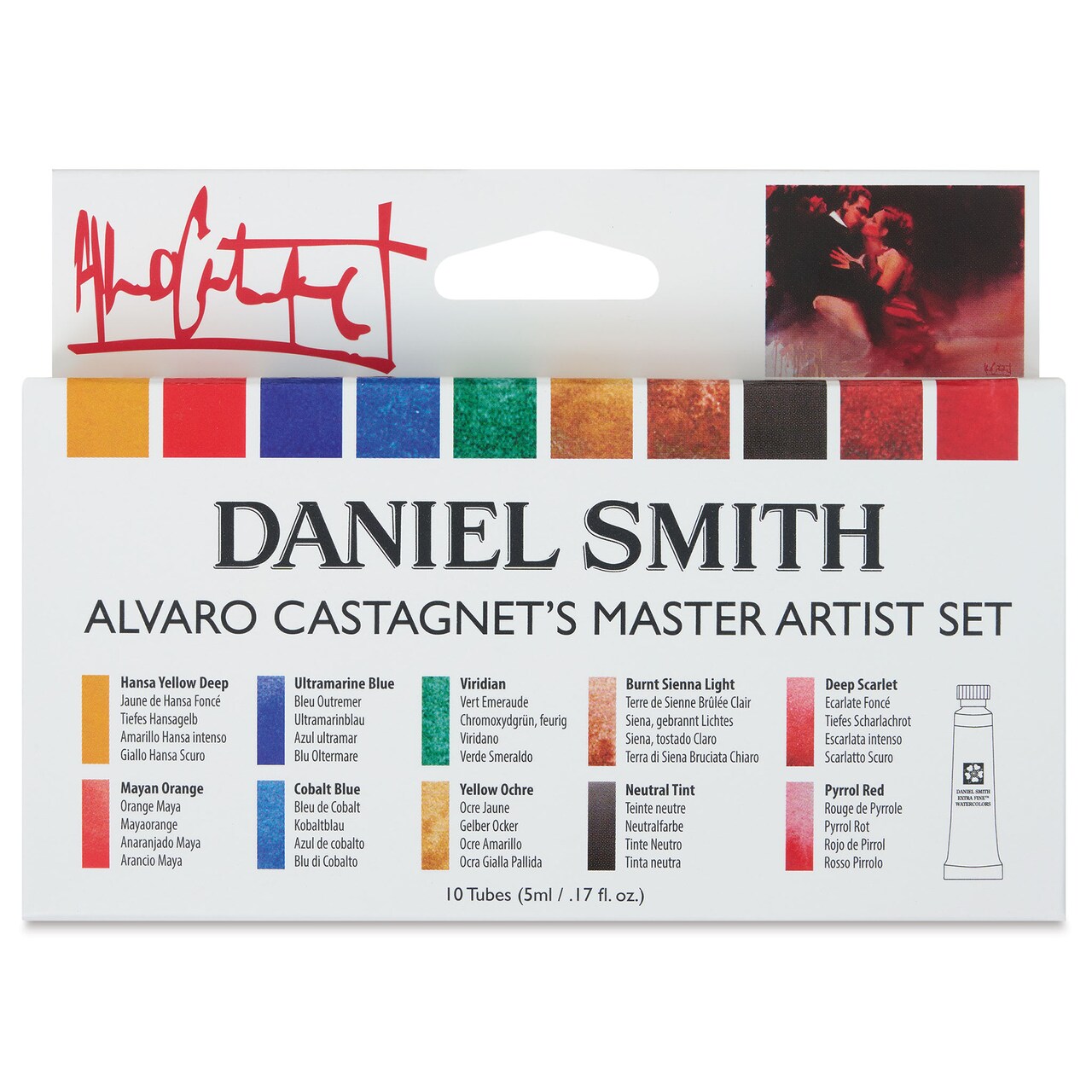 Daniel Smith Extra Fine Watercolor - Set of 10, Alvaro Castagnet Master Artist, 5 ml Tubes